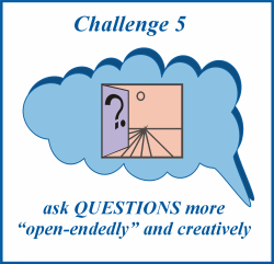 cartoon illustration about asking questions more open-ended-ly